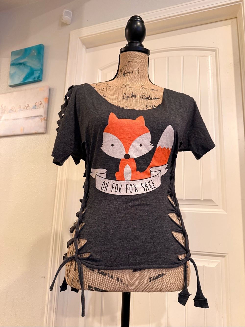 Graphic Fox Short Sleeve Tee - Charcoal